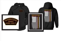 Image 1 of Against Animal Cruelty Black Hoodie