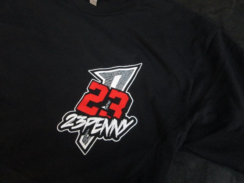 Image of 23PENNY "Black Cement" Chest Logo tee