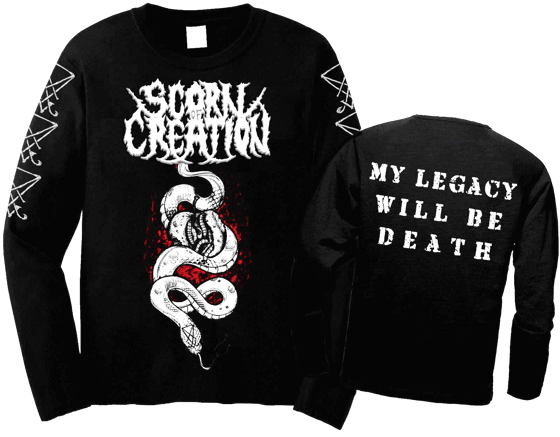 Image of Scorn of Creation - Serpent Black Longsleeve
