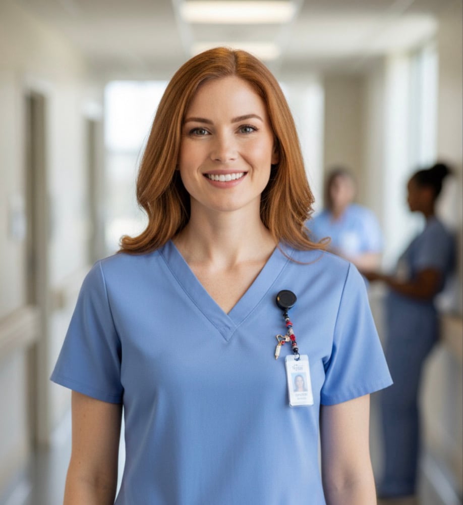 Image of nurse badge clip