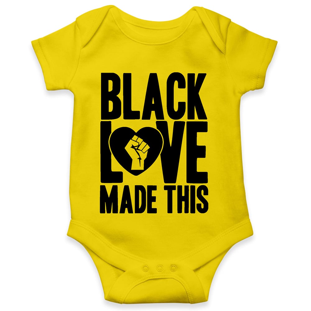 Image of Black Love Made This-Onesie Sunshine Yellow