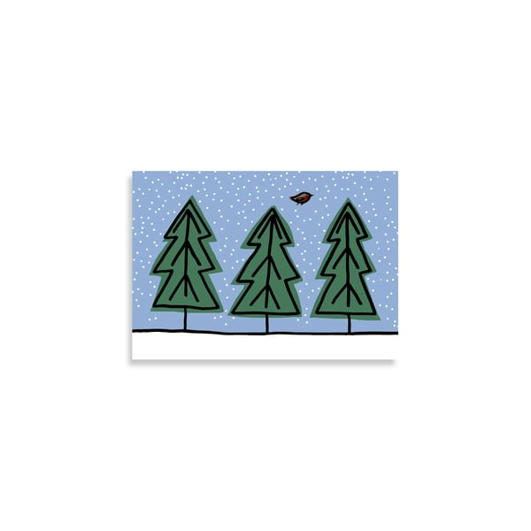 Image of Trees Christmas Card