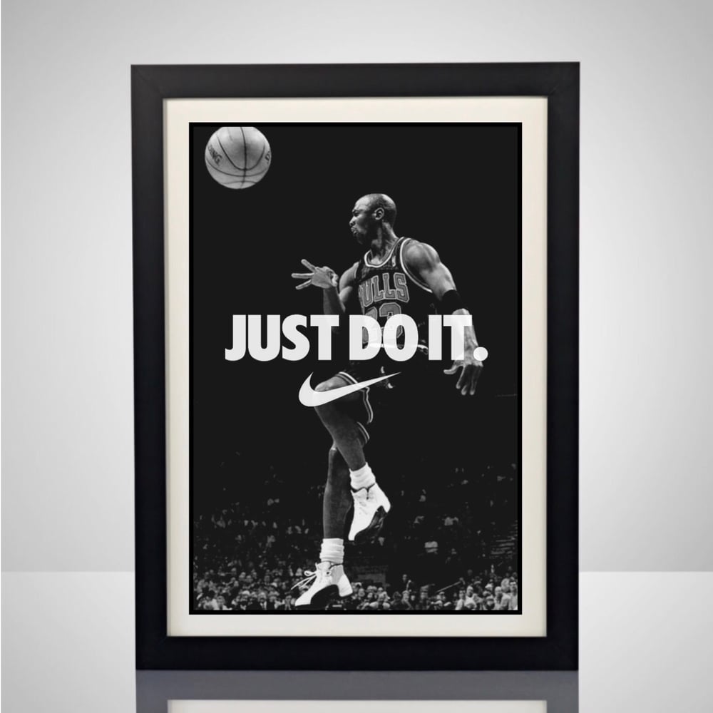 Nike Michael Air Jordan Just Do It Poster NBA Sports Memorabilia Chicago  Bulls Wall Art Home Decor / The Legendary Label