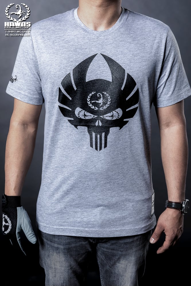 Image of T-SHIRT GRIS HC SCORPKILLER