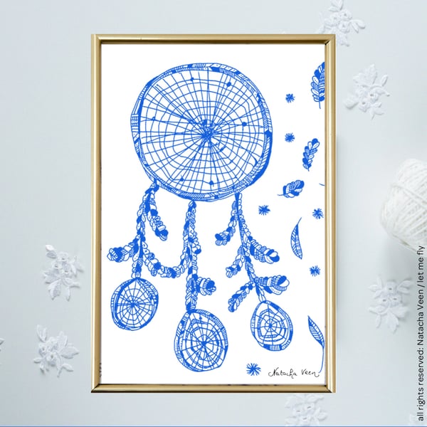 Image of Blue *Dreamcatcher*_A6