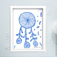 Image 2 of Blue *Dreamcatcher*_A6