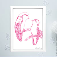 Image 2 of Pink *Lovebirds*_A6