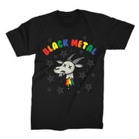 Image 1 of BLACK METAL RAINBOW GOAT (black)