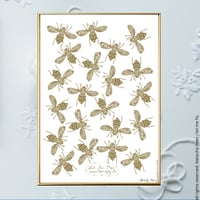 Image 1 of Gold *Bees*_A4