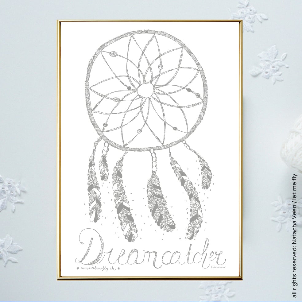 Image of Silver *Dreamcatcher*_A4