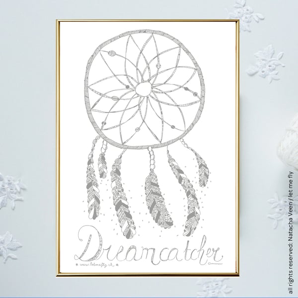 Image of Silver *Dreamcatcher*_A4