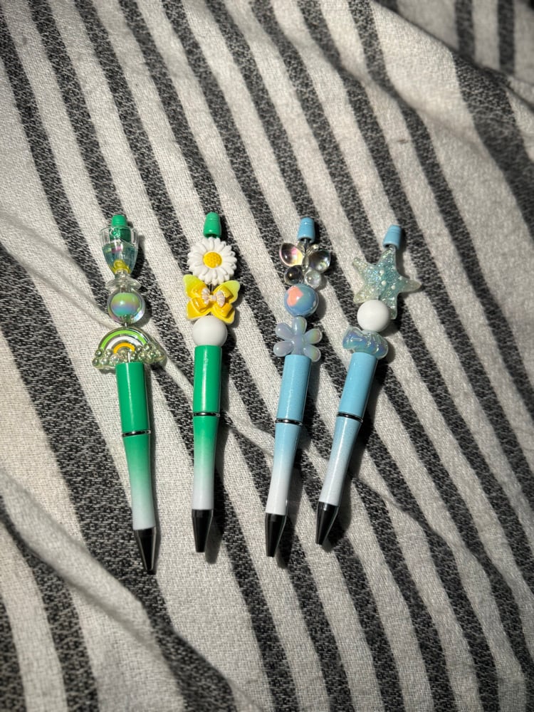 Image of Beaded Pens w Charms (spring/summer)