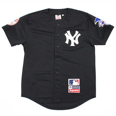 Supreme Yankees Baseball Jersey Navy