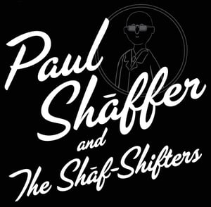 Image of Paul Shaffer and The Shaf-Shifters Mens Silver & Glitter T-Shirt