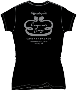 Image of Paul Shaffer and The Shaf-Shifters Ladies Silver & Glitter T-Shirt