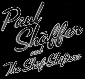 Image of Paul Shaffer and The Shaf-Shifters Ladies Silver & Glitter T-Shirt