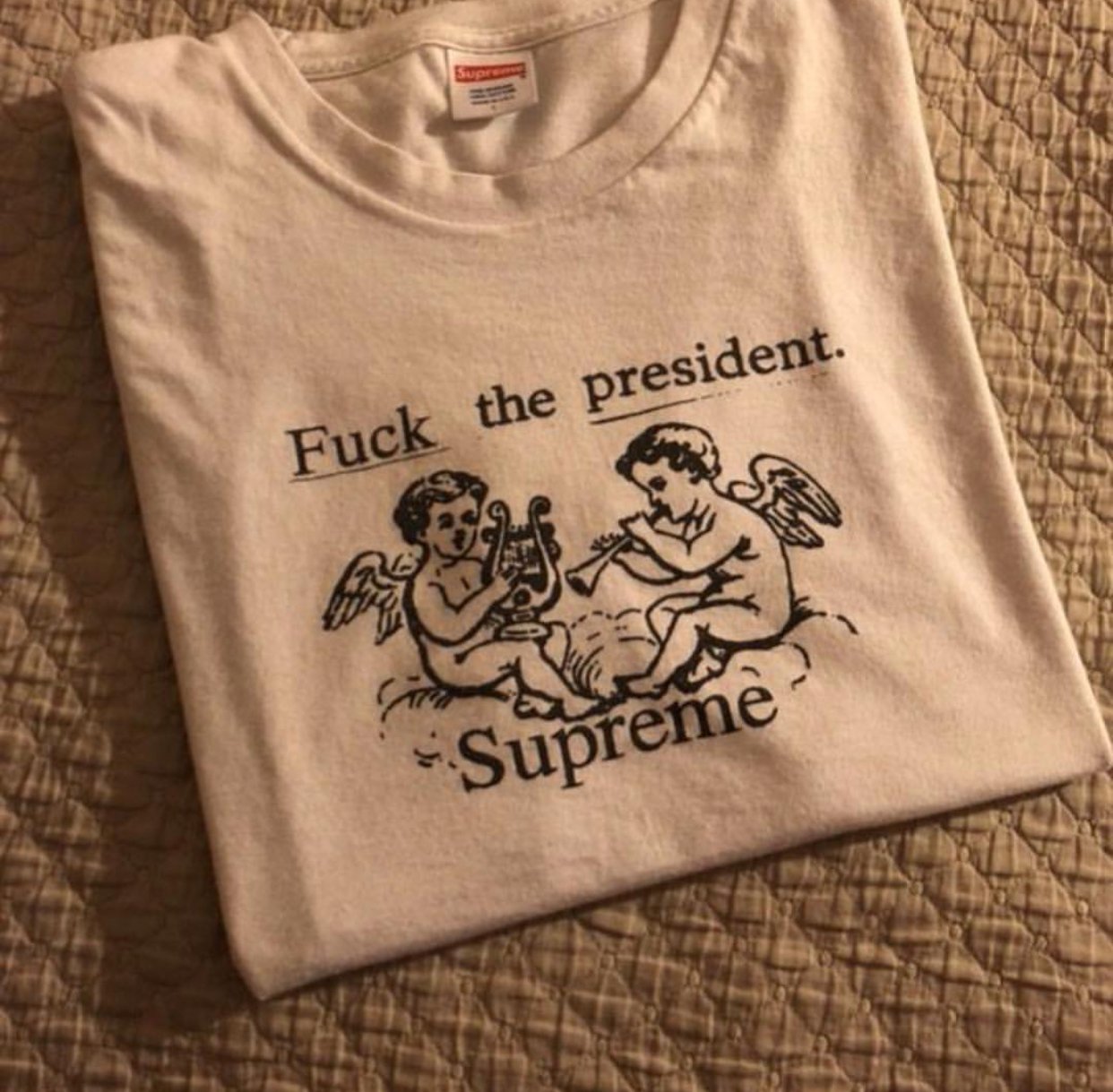 Image of Supreme "Fuck The President" TEE