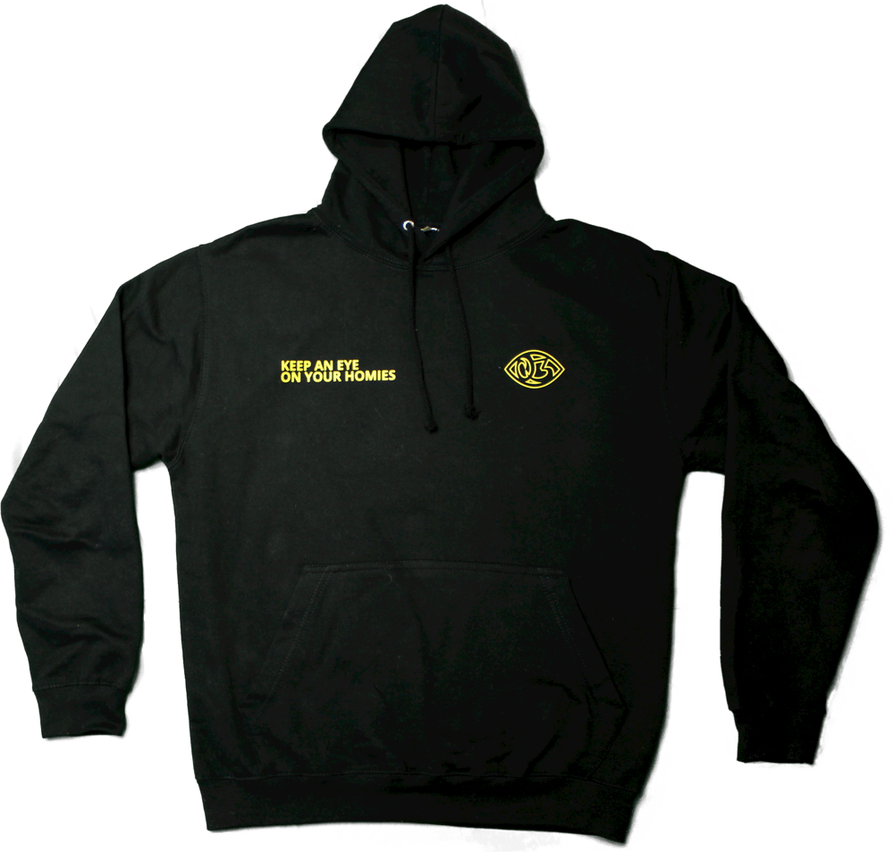 Image of HOODIE "KAEOYO" - Black and yellow - OMIZ édition limitée