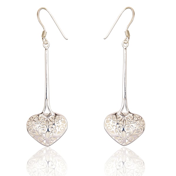 Image of Aneta Heart Drop Earrings - E1004