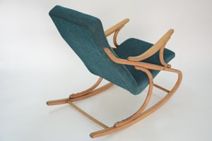 Image of Rocking Chair tchecoslovaque vert