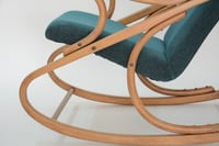 Image 4 of Rocking Chair tchecoslovaque vert