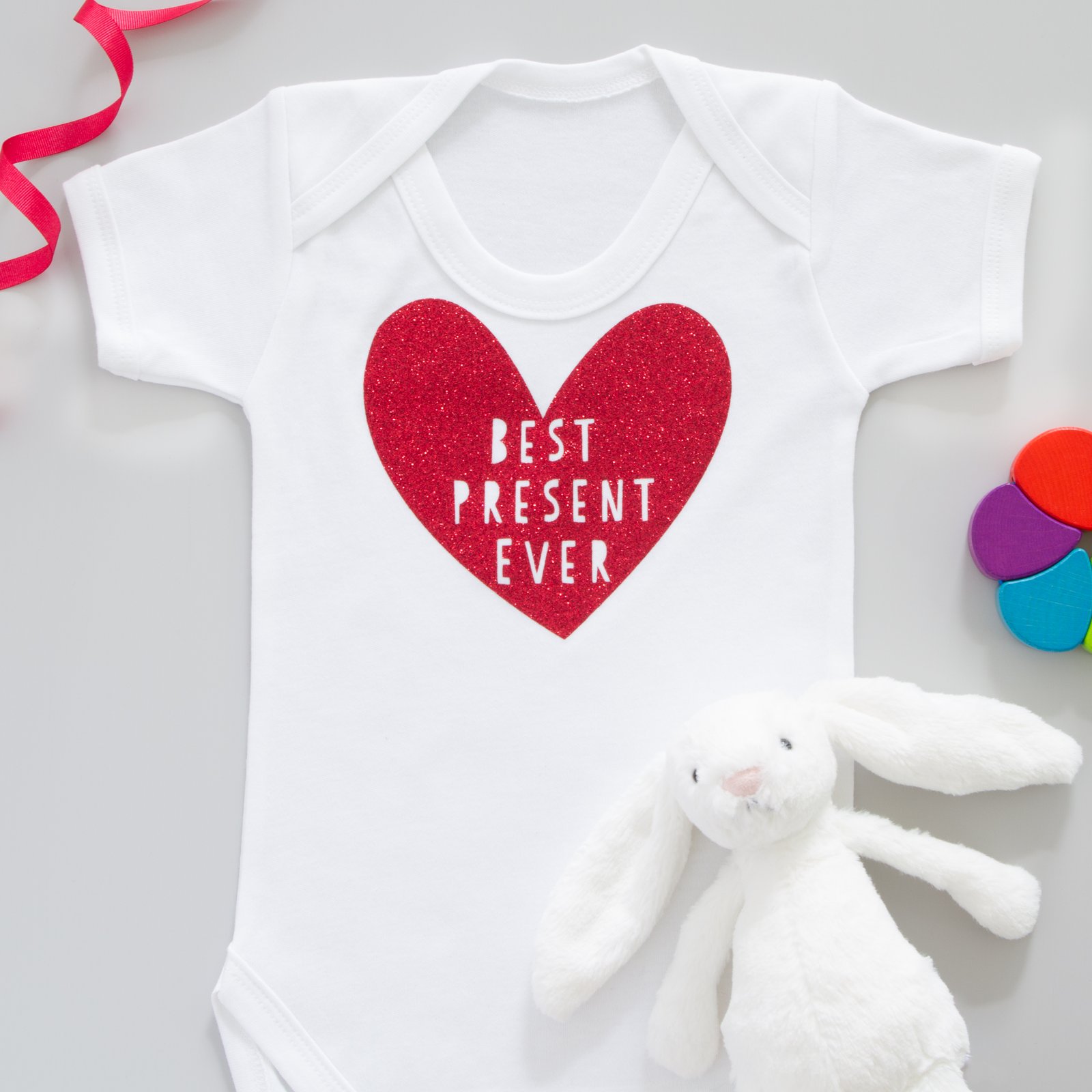 valentines day baby grow