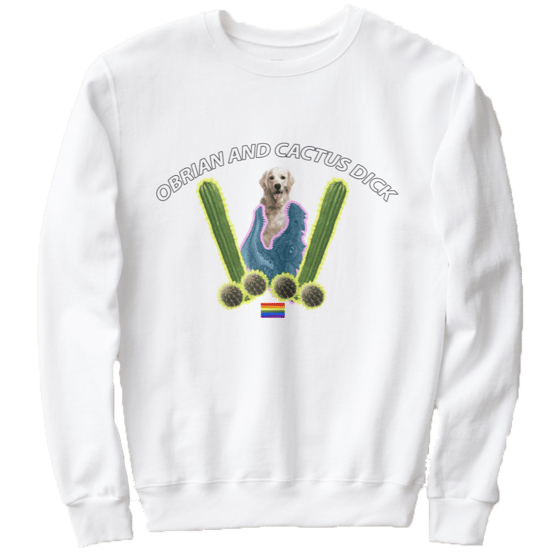 Image of OBRIAN X CACTUS DICK DOG EATING SWEATSHIRT