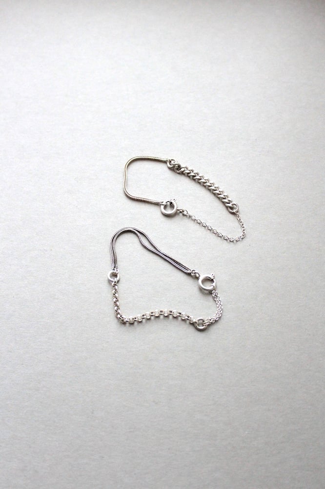 Image of SILVER RECYCLING BRACELETS