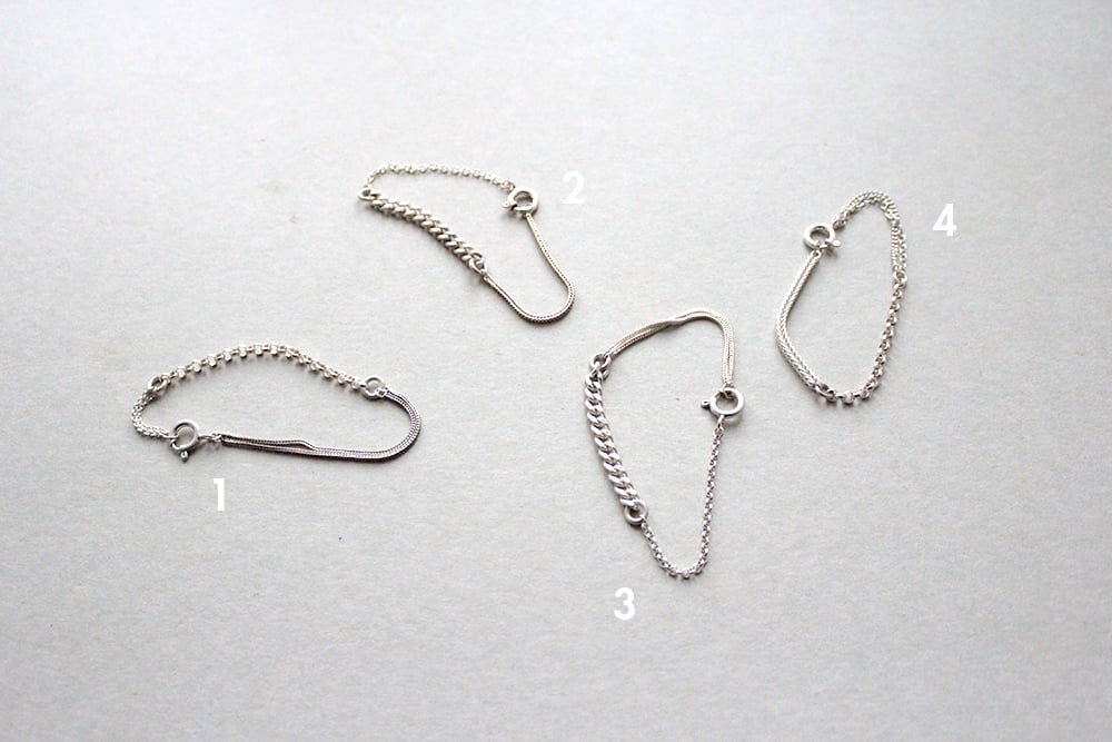 Image of SILVER RECYCLING BRACELETS