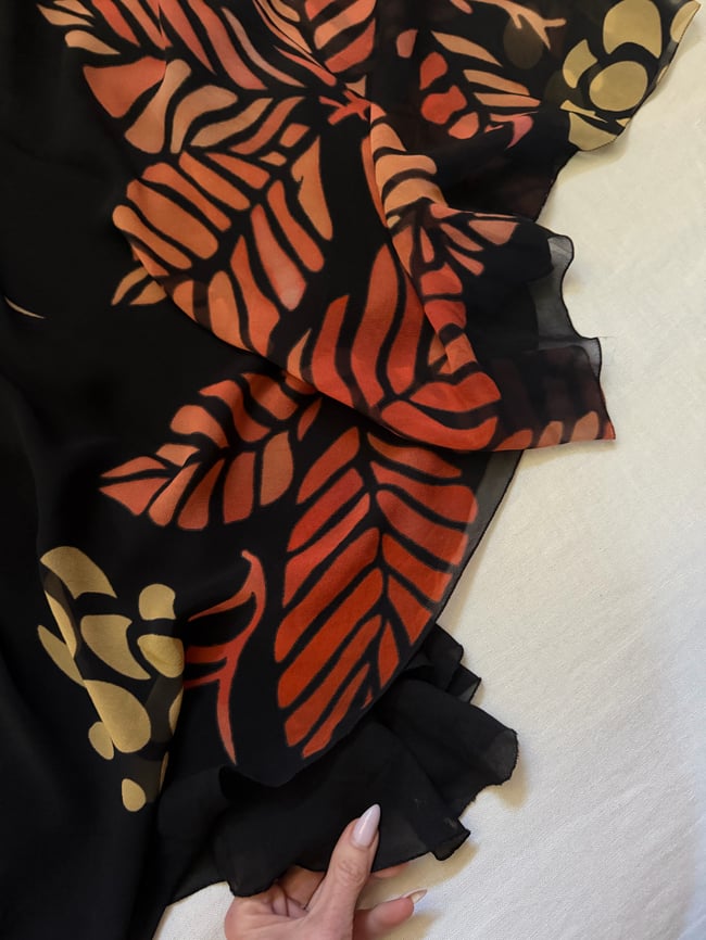 Chloé Lagerfeld silk galaxy dress maxi bohemian gown 