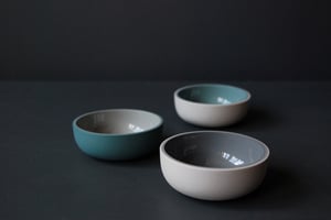 Image of Small shallow glazed vessels