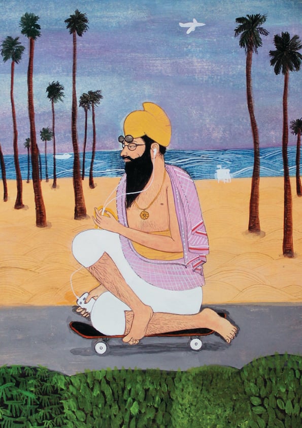 Image of Fine Art Print - Skating through L.A - A4 - 3rd Edition