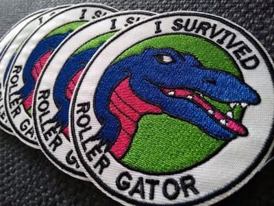 Image of "I Survived Rollergator" Patch