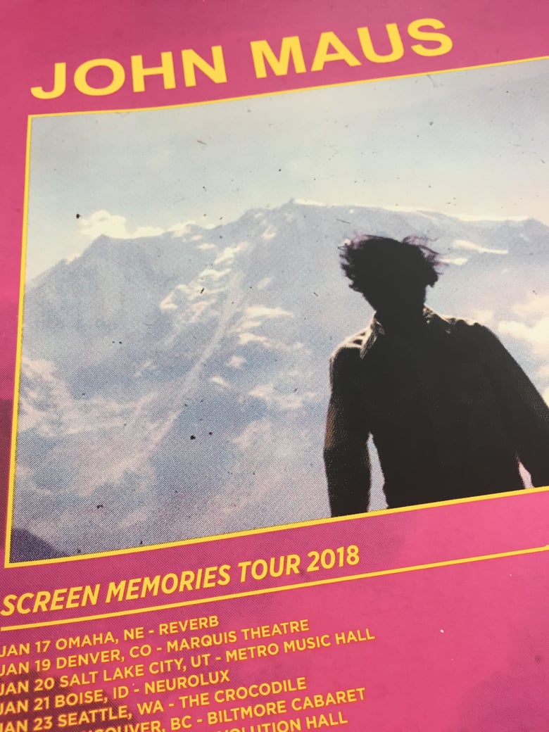 Image of John Maus Screen Memories Tour 2018