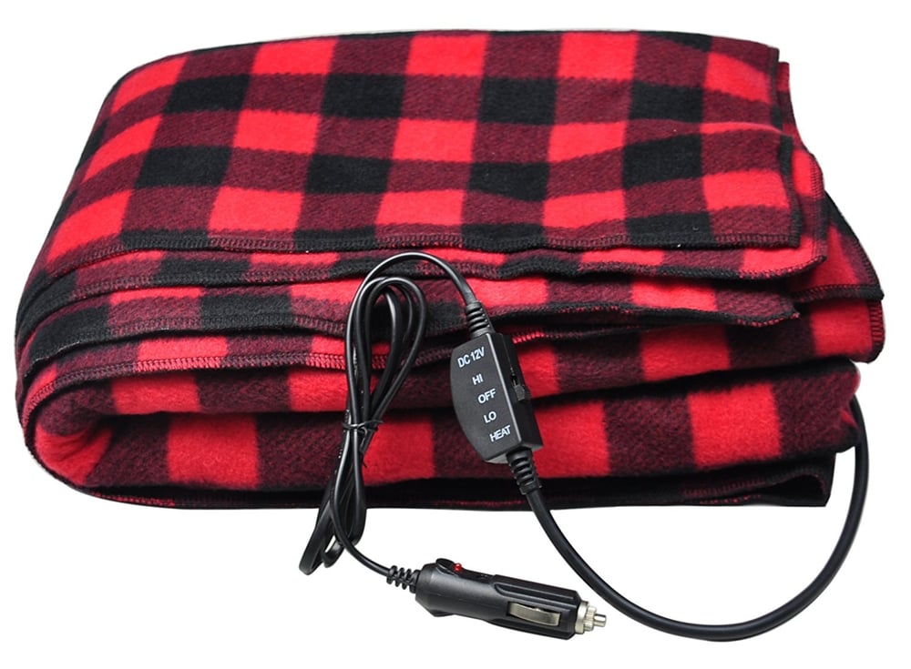 Image of 12V Fleece Heated Electric Travel Blanket