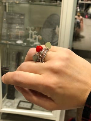 Image of 925 charm ring