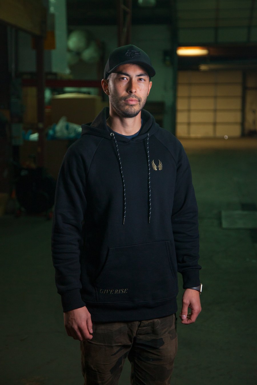 Image of Give Rise Tactical Hoodie :: Black