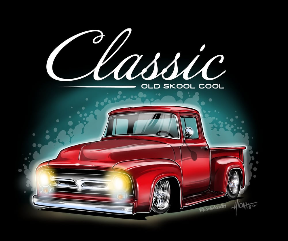 Image of 1956 Classic ol Skool f100% Red