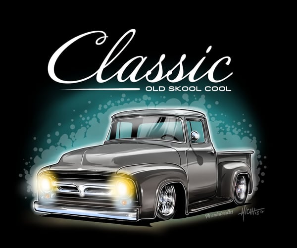 Image of 1956 Classic Ol Skool f100% Grey