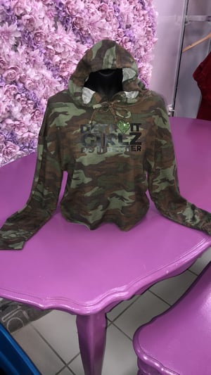 Image of The army crop hoodie