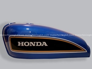 Image of Classic Cafe Racer Fuel Tank - Blue