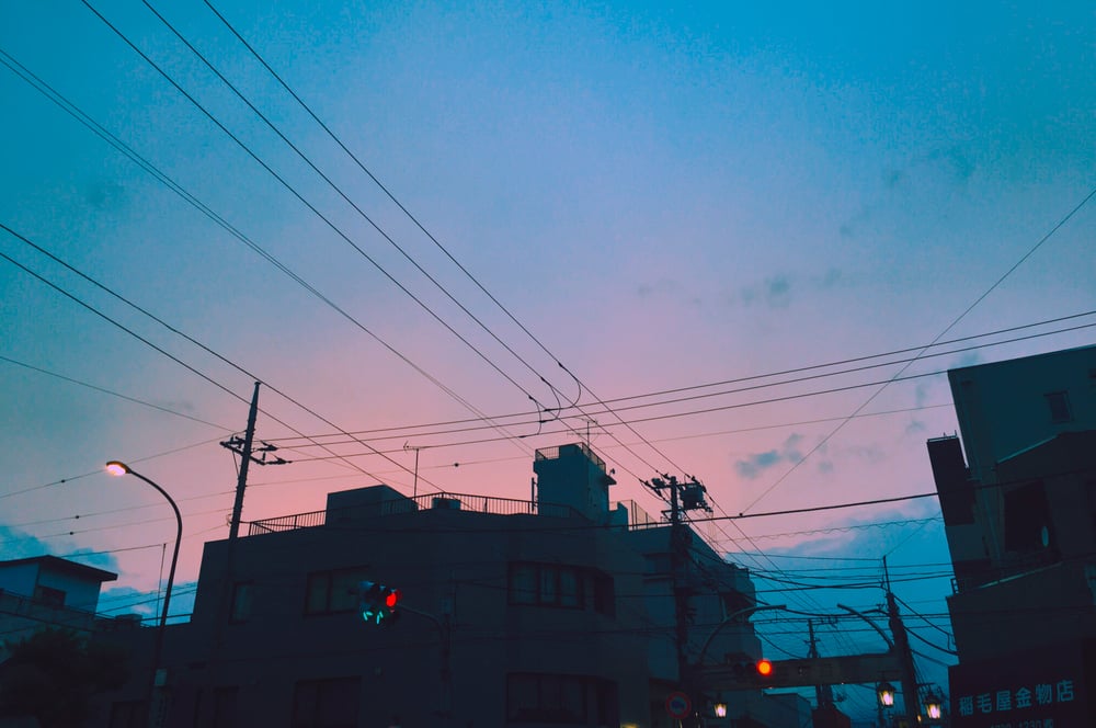 Image of Pink Blue Hue Sunset