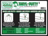 Image 2 of Steel Reinforced TARYL PUTTY!! Works Great! 🇺🇸 