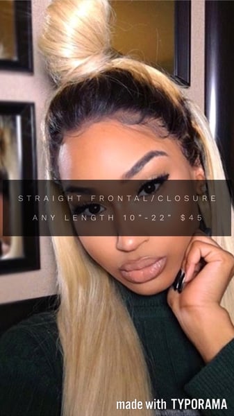 Image of Straigh frontal/closure
