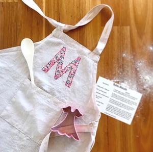 Image of Children's personalised apron in Natural