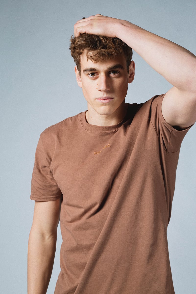 chestnut brown shirt