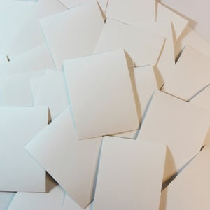 Image of Blank White Eggshell Stickers
