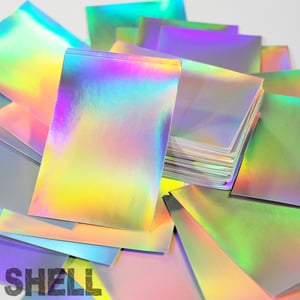 Image of Blank Holographic Eggshell Stickers
