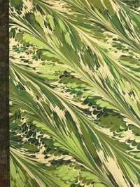 Image 2 of Marbled Paper #82 - "Palm Leaf"