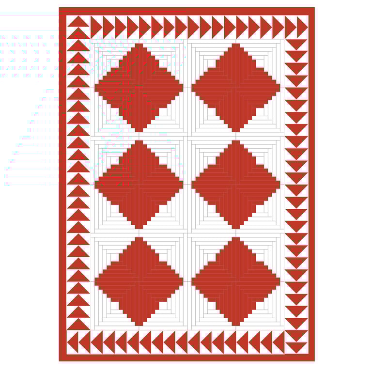 Homestead Log Cabin Quilt Image 5